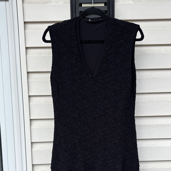 FUZZI Italy Ladies black Roses Floral Midi Dress-S-Wedding-Holidays-Gorgeous! - Picture 3 of 16